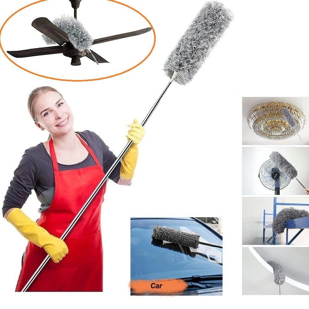 Extendable Flexible Duster for Cleaning Complicated Areas and ceiling fan, Microfiber Duster , Super Long Extendable Dusters now available for purchase near at Dhaka, Bangladesh...